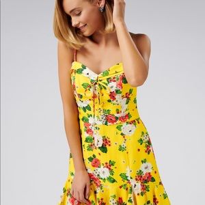 NWT Ever New “Ella Lace Up” Linen Blend Dress - Size 4